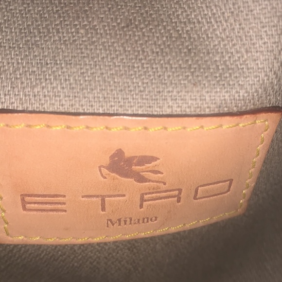 ETRO Milano papillon style paisley pattern vintage - Picture 9 of 9